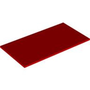 LEGO 48288 Tile 8 x 16 with Bottom Tubes on Edges in Red - Authentic LEGO Part