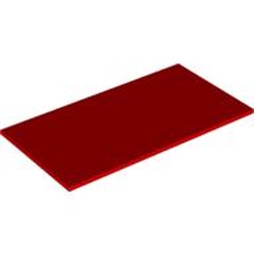 LEGO 48288 Tile 8 x 16 with Bottom Tubes on Edges in Red - Authentic LEGO Part