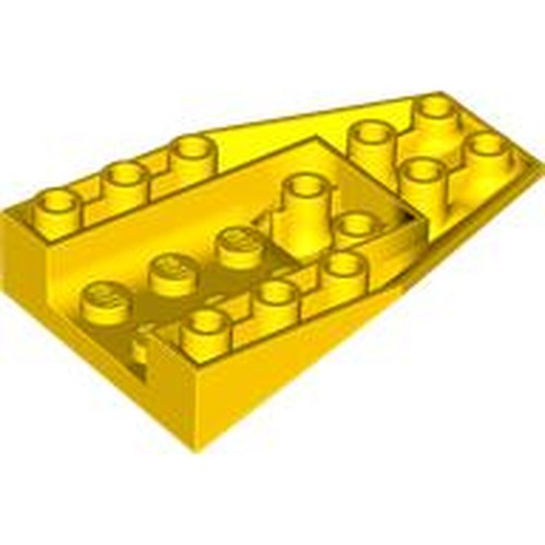 LEGO 4856a Wedge 6 x 4 Triple Inverted with Connections between 2 Studs in Yellow - Authentic LEGO Part