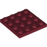 LEGO 3031 Plate 4 x 4 in Dark Red - Authentic LEGO Part