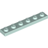 LEGO 3666 Plate 1 x 6 in Light Aqua - Authentic LEGO Part