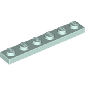 LEGO 3666 Plate 1 x 6 in Light Aqua - Authentic LEGO Part