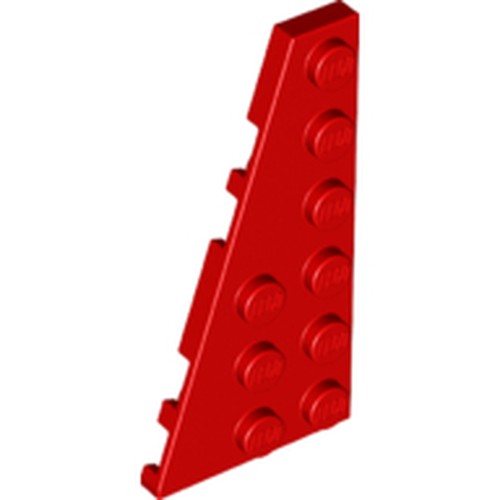 LEGO 54384 Wedge, Plate 6 x 3 Left in Red - Authentic LEGO Part