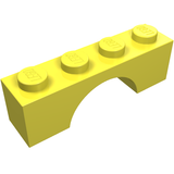 LEGO 3659 Arch 1 x 4 in Bright Light Yellow - Authentic LEGO Part