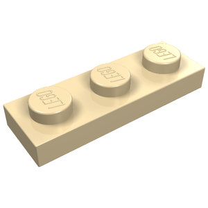 LEGO 3623 Plate 1 x 3 in Tan - Authentic LEGO Part