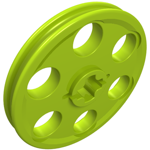 LEGO 4185 Technic Wedge Belt Wheel (Pulley) in Lime - Authentic LEGO Part