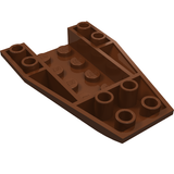LEGO 43713 Wedge 6 x 4 Triple Inverted Curved in Reddish Brown - Authentic LEGO Part