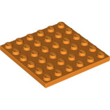 LEGO 3958 Plate 6 x 6 in Orange - Authentic LEGO Part