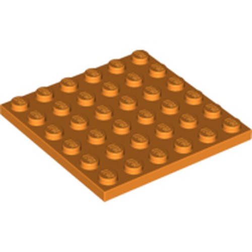 LEGO 3958 Plate 6 x 6 in Orange - Authentic LEGO Part
