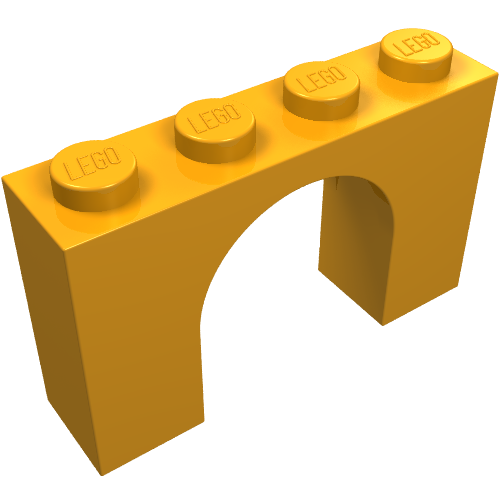 LEGO 6182 Arch 1 x 4 x 2 in Medium Orange - Authentic LEGO Part