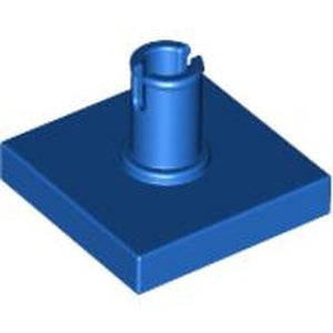 LEGO 2460 Tile Special 2 x 2 with Top Pin [Squared Holes] in Blue - Authentic LEGO Part