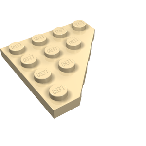 LEGO 30503 Wedge, Plate 4 x 4 Cut Corner in Tan - Authentic LEGO Part