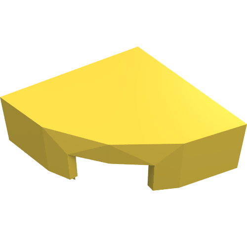 LEGO 25269 Tile, Round 1 x 1 Quarter in Yellow - Authentic LEGO Part