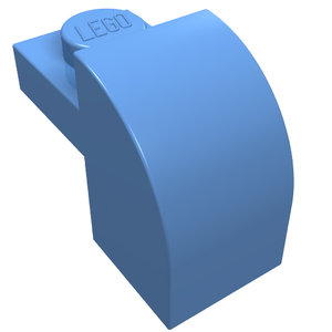 LEGO 6091 Brick Curved 1 x 2 x 1 1/3 with Curved Top in Medium Blue - Authentic LEGO Part