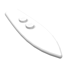 LEGO 90397 Minifigure, Utensil Surfboard Standard in White - Authentic LEGO Part