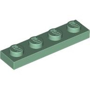 LEGO 3710 Plate 1 x 4 in Sand Green - Authentic LEGO Part