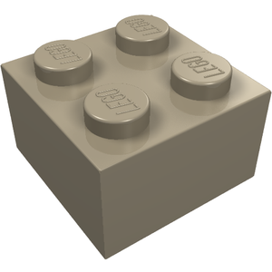 LEGO 3003 Brick 2 x 2 in Dark Tan - Authentic LEGO Part