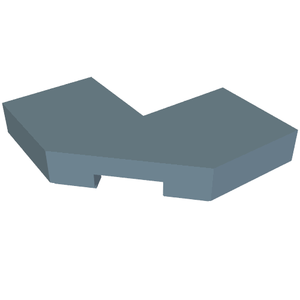 LEGO 27263 Tile, Modified Facet 2 x 2 in Sand Blue - Authentic LEGO Part