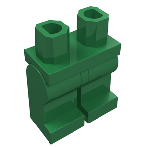 LEGO 970c00 Hips  and Legs Plain in Green - Authentic LEGO Part