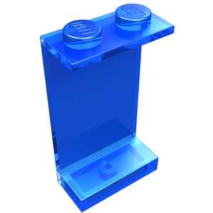 LEGO 2362a Panel 1 x 2 x 3 - Solid Studs in Trans-Dark Blue - Authentic LEGO Part