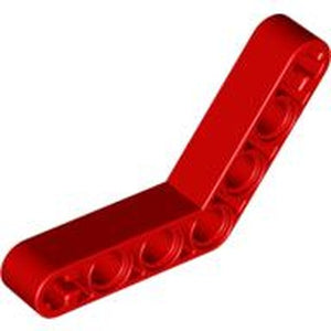 LEGO 32348 Technic, Liftarm, Modified Bent Thick 1 x 7 (4 - 4) in Red - Authentic LEGO Part
