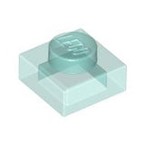 LEGO 3024 Plate 1 x 1 in Trans-Light Blue - Authentic LEGO Part