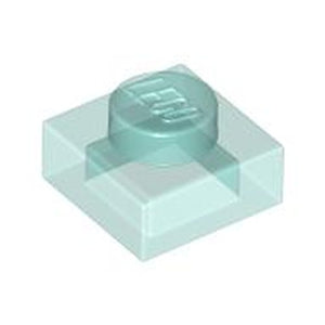 LEGO 3024 Plate 1 x 1 in Trans-Light Blue - Authentic LEGO Part