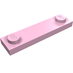 LEGO 41740 Plate, Modified 1 x 4 with 2 Studs with Groove in Bright Pink - Authentic LEGO Part