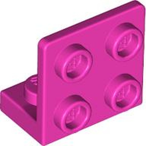 LEGO 99207 Bracket 1 x 2 - 2 x 2 Inverted in Dark Pink - Authentic LEGO Part