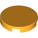 LEGO 14769 Tile, Round 2 x 2 with Bottom Stud Holder in Bright Light Orange - Authentic LEGO Part