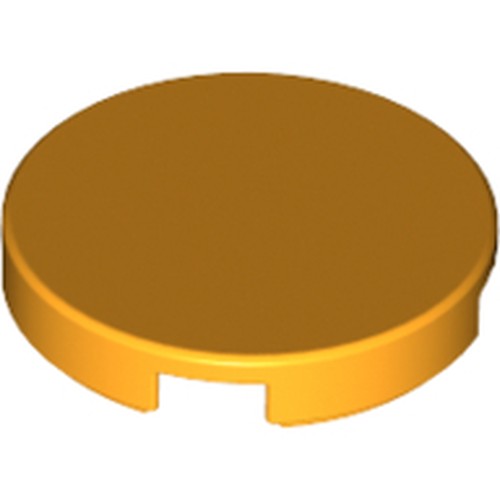 LEGO 14769 Tile, Round 2 x 2 with Bottom Stud Holder in Bright Light Orange - Authentic LEGO Part