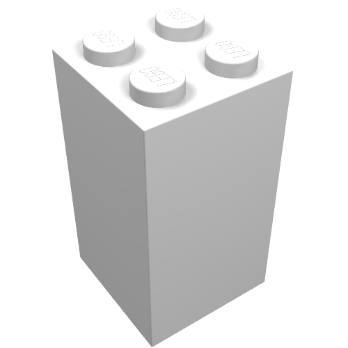 LEGO 30145 Brick 2 x 2 x 3 in White - Authentic LEGO Part