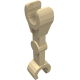 LEGO 59230 Arm Mechanical, Straight with Clips at 90 degrees (Vertical Grip) in Tan - Authentic LEGO Part