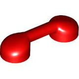 LEGO 6190 Bar 1 x 3 with 2 Stud Receptacles (Radio Handle / Telephone Handset) in Red - Authentic LEGO Part