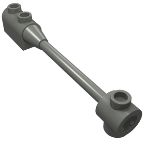 LEGO 30359b Bar 1 x 8 with Brick 1 x 2 Curved Top End (Axle Holder Inside Small End) in Dark Bluish Gray - Authentic LEGO Part