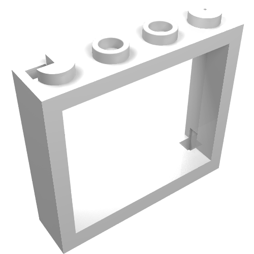 LEGO 60594 Window 1 x 4 x 3 - No Shutter Tabs in White - Authentic LEGO Part