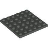 LEGO 3958 Plate 6 x 6 in Dark Gray - Authentic LEGO Part