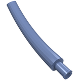 LEGO 40378 Dinosaur Tail / Neck Middle Section with Bar Hole and Technic Pin in Sand Blue - Authentic LEGO Part