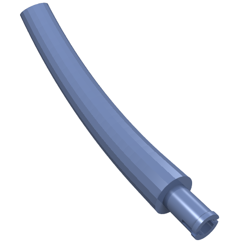 LEGO 40378 Dinosaur Tail / Neck Middle Section with Bar Hole and Technic Pin in Sand Blue - Authentic LEGO Part