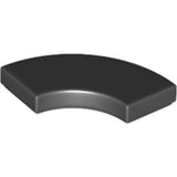 LEGO 27925 Tile, Round Corner 2 x 2 Macaroni in Black - Authentic LEGO Part