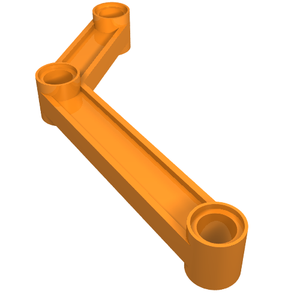 LEGO 64451 Technic, Link 1 x 9 Bent (6 - 4) in Orange - Authentic LEGO Part