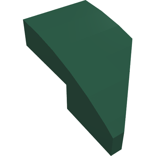 LEGO 29120 Wedge 2 x 1 x 2/3 Left in Dark Green - Authentic LEGO Part