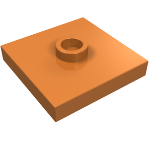 LEGO 87580 Plate, Modified 2 x 2 with Groove and 1 Stud in Center (Jumper) in Medium Nougat - Authentic LEGO Part