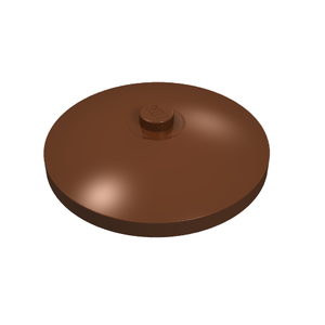 LEGO 3960 Dish 4 x 4 Inverted (Radar) with Solid Stud in Reddish Brown - Authentic LEGO Part