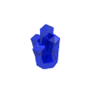 LEGO 52 Rock 1 x 1 Crystal 5 Point in Trans-Dark Blue - Authentic LEGO Part