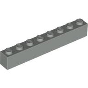 LEGO 3008 Brick 1 x 8 in Light Gray - Authentic LEGO Part