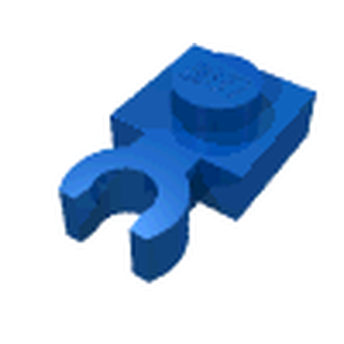 LEGO 4085d Plate, Modified 1 x 1 with Open O Clip Thick (Vertical Grip) in Blue - Authentic LEGO Part
