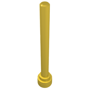 LEGO 3957b Antenna 4H - Flat Top in Yellow - Authentic LEGO Part