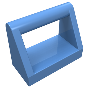 LEGO 2432 Tile, Modified 1 x 2 with Bar Handle in Medium Blue - Authentic LEGO Part