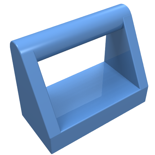 LEGO 2432 Tile, Modified 1 x 2 with Bar Handle in Medium Blue - Authentic LEGO Part